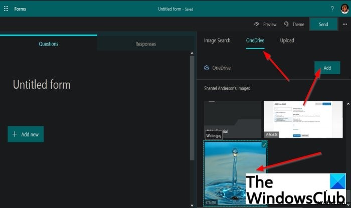 Microsoft Forms में थीम कैसे जोड़ें