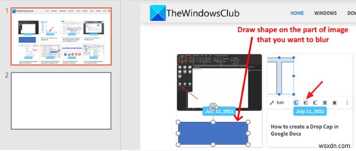 PowerPoint से तस्वीर के किसी भाग को ब्लर कैसे करें