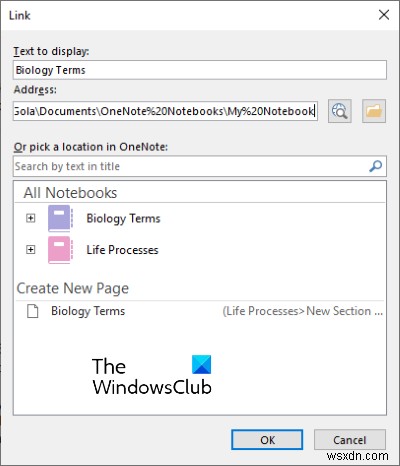 OneNote में लिंक कैसे बनाएं