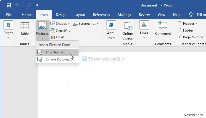 Word Picture Editing Tools का उपयोग करके इमेज कैसे संपादित करें