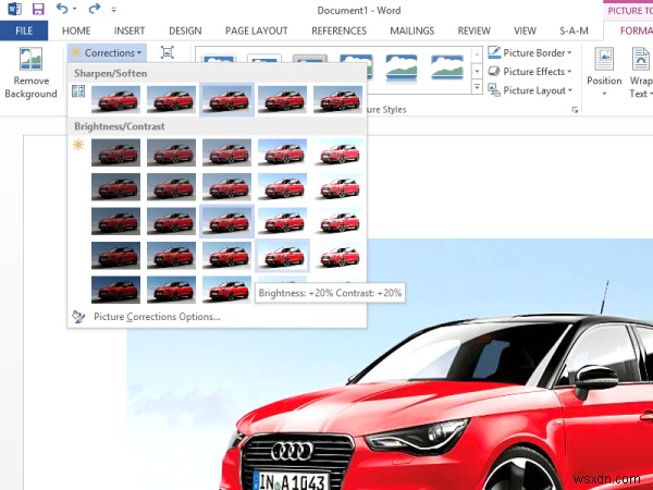 Word Picture Editing Tools का उपयोग करके इमेज कैसे संपादित करें