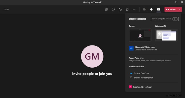 मीटिंग में कंटेंट शेयर करने के लिए Microsoft Teams में शेयर ट्रे का उपयोग कैसे करें
