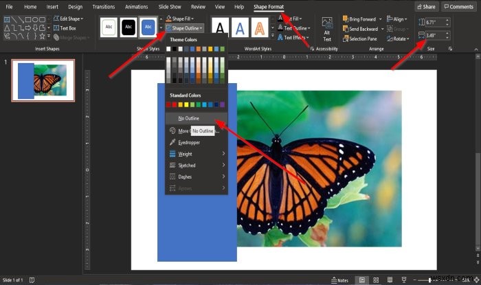 PowerPoint में तस्वीर को टुकड़ों में विभाजित करने के लिए स्प्लिट इफेक्ट कैसे बनाएं