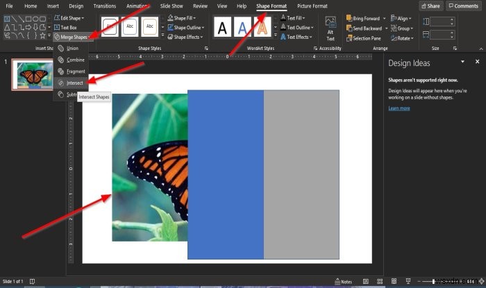 PowerPoint में तस्वीर को टुकड़ों में विभाजित करने के लिए स्प्लिट इफेक्ट कैसे बनाएं