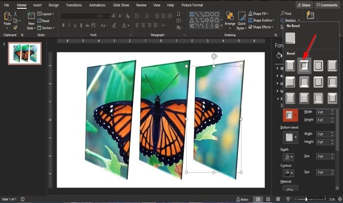 PowerPoint में तस्वीर को टुकड़ों में विभाजित करने के लिए स्प्लिट इफेक्ट कैसे बनाएं