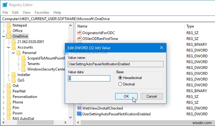 Windows 10 पर OneDrive सिंक स्वचालित रूप से रुकने पर सूचनाएं अक्षम करें