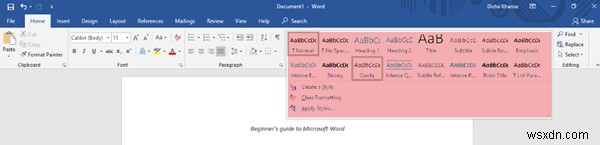 शुरुआती के लिए Microsoft Word ट्यूटोरियल - उपयोग करने का गाइड