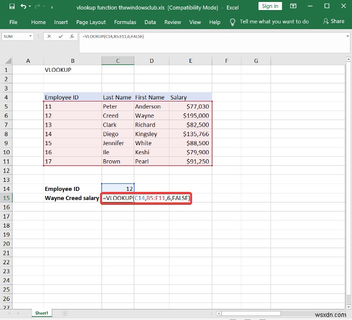Excel में VLOOKUP फंक्शन कैसे लिखें, बनाएं और उपयोग करें