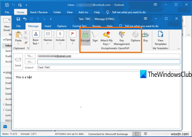 Outlook के लिए मुफ्त ईमेल एन्क्रिप्शन ऐड-इन्स