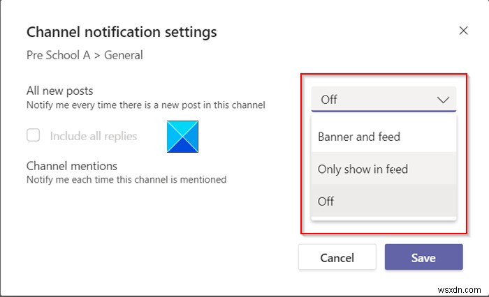 Microsoft Teams चैनल नोटिफिकेशन सेटिंग्स को कैसे प्रबंधित करें