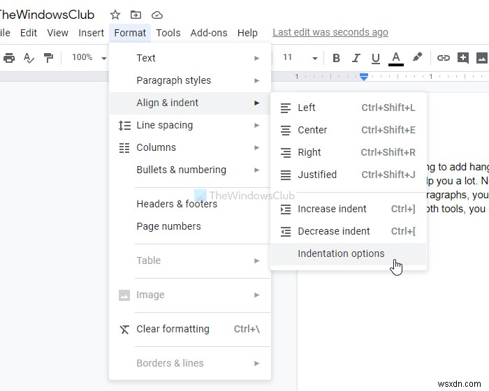Microsoft Word और Google Docs में हैंगिंग इंडेंट कैसे बनाएं