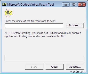 Cannot expand the folder; Not enough free memory - Outlook त्रुटि