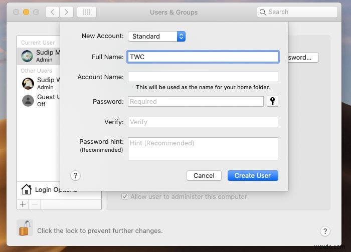 The system requires that you sign on to a valid account, 0xD000000C त्रुटि