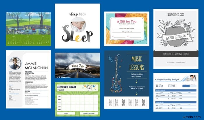 Microsoft से मुफ्त Word, Excel, PowerPoint, Access, Visio टेम्पलेट डाउनलोड करें