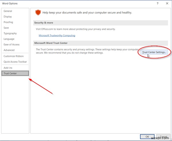 Microsoft Office प्रोग्राम्स में फ़ाइल ब्लॉक सेटिंग्स कैसे बदलें