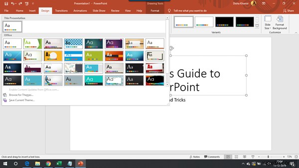 शुरुआती के लिए Microsoft PowerPoint ट्यूटोरियल