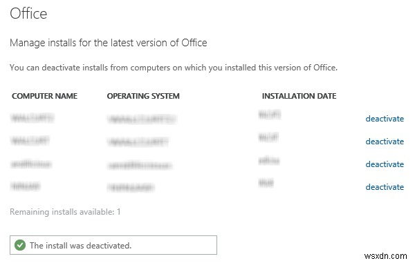  Install limit reached  संदेश दिखाई देने पर Office को निष्क्रिय कैसे करें