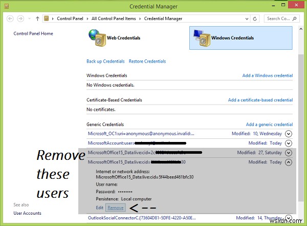 OneNote को इस नोटबुक को सिंक करने के लिए पासवर्ड चाहिए, एरर कोड 0x803d0005
