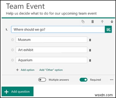 Microsoft Forms में फॉर्म कैसे बनाएं और उसकी सेटिंग्स समायोजित करें