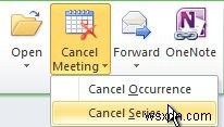 Outlook कैलेंडर में मीटिंग कैसे रद्द करें