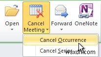 Outlook कैलेंडर में मीटिंग कैसे रद्द करें