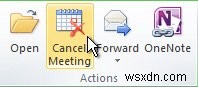 Outlook कैलेंडर में मीटिंग कैसे रद्द करें