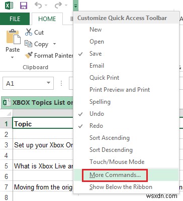 Excel में क्विक एक्सेस टूलबार को अनुकूलित करें ताकि यह आपके लिए काम करे