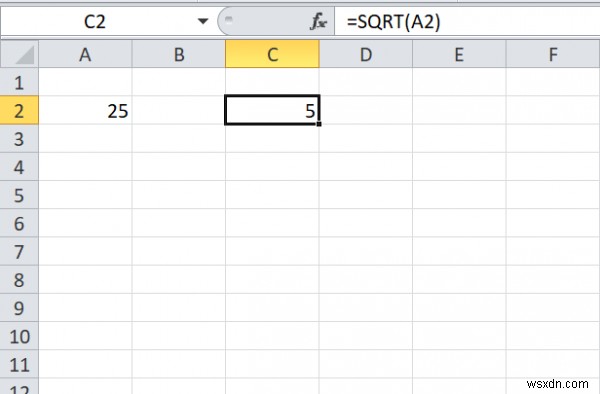 Excel में किसी संख्या का वर्गमूल कैसे खोजें
