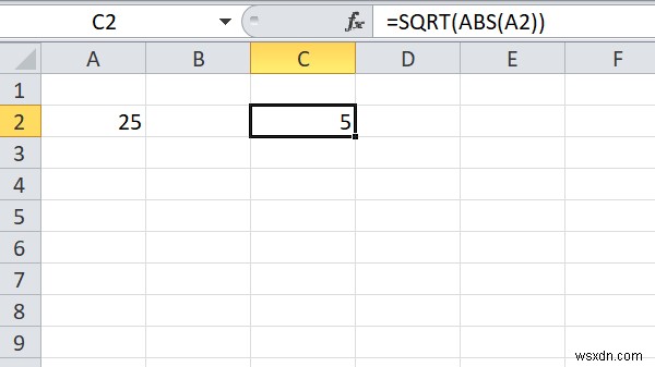 Excel में किसी संख्या का वर्गमूल कैसे खोजें