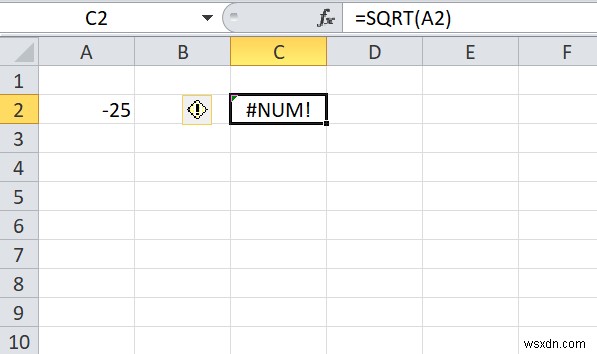 Excel में किसी संख्या का वर्गमूल कैसे खोजें