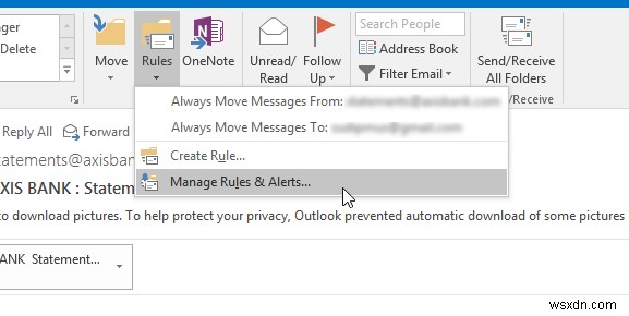 Microsoft Outlook में नियमों को निर्यात या आयात कैसे करें