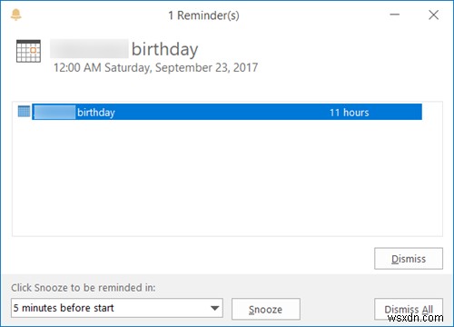 Outlook कैलेंडर रिमाइंडर और पॉपअप नोटिफिकेशन बंद करें