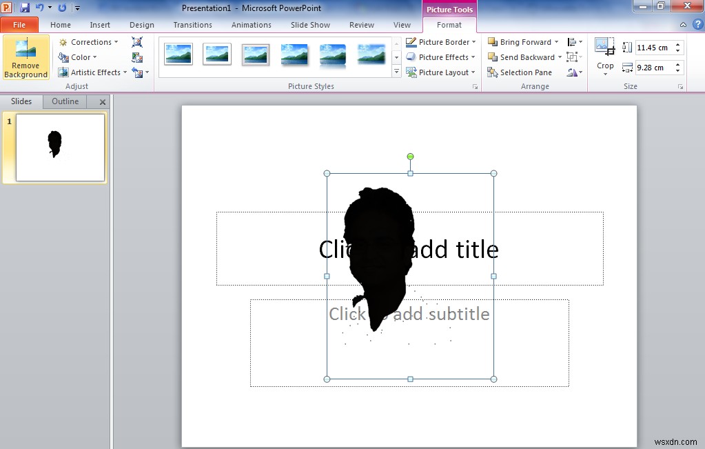 PowerPoint में सिल्हूट कैसे बनाएं