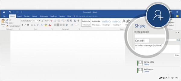 Windows पर Word में दस्तावेज़ों पर सहयोग और साझा कैसे करें