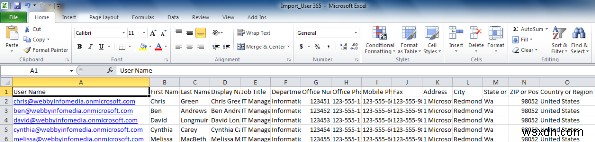 Office 365 में बल्क इम्पोर्ट के साथ एकाधिक उपयोगकर्ता कैसे जोड़ें