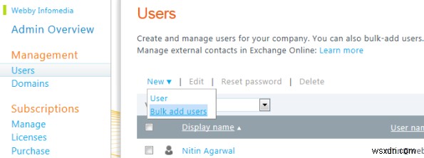Office 365 में बल्क इम्पोर्ट के साथ एकाधिक उपयोगकर्ता कैसे जोड़ें