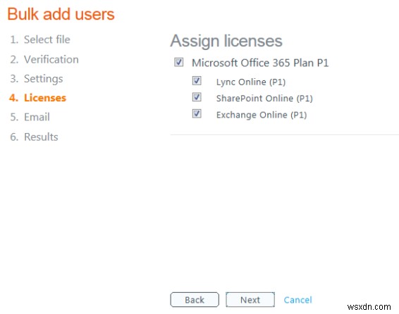 Office 365 में बल्क इम्पोर्ट के साथ एकाधिक उपयोगकर्ता कैसे जोड़ें