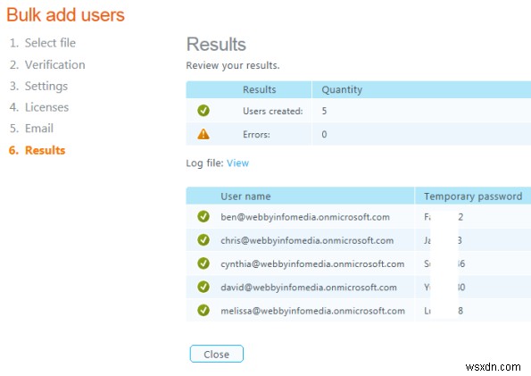 Office 365 में बल्क इम्पोर्ट के साथ एकाधिक उपयोगकर्ता कैसे जोड़ें