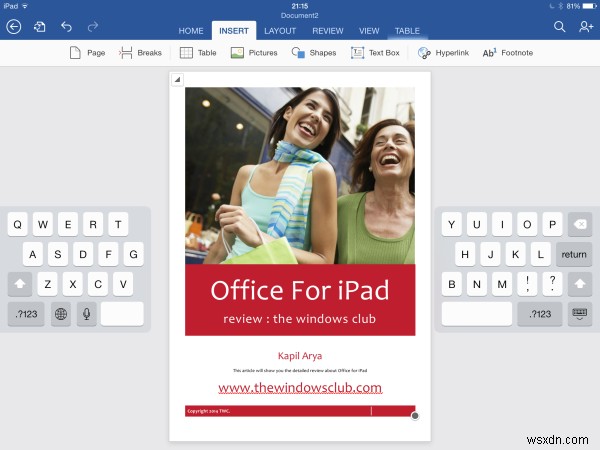 iPad के लिए Microsoft Office की समीक्षा