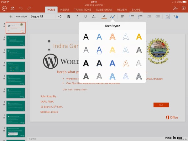 iPad के लिए Microsoft Office की समीक्षा