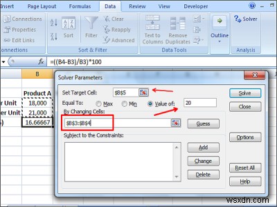 Excel में Solver ऐड-इन का उपयोग करके समीकरण कैसे हल करें
