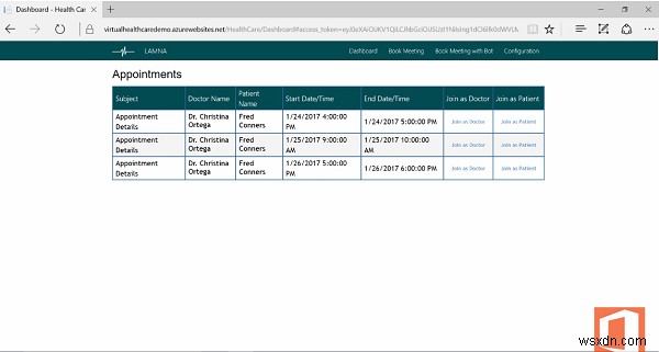 स्काइप फॉर बिजनेस के साथ ऑफिस 365 वर्चुअल हेल्थ टेम्पलेट्स का उपयोग
