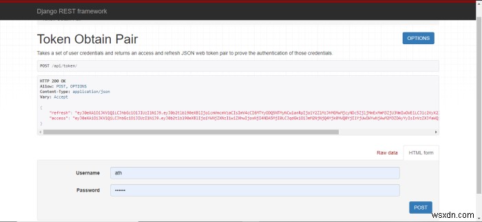Django REST Framework JWT ऑथेंटिकेशन