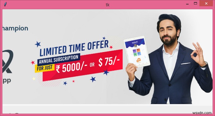 Tkinter विंडो में पारदर्शी बैकग्राउंड बनाना