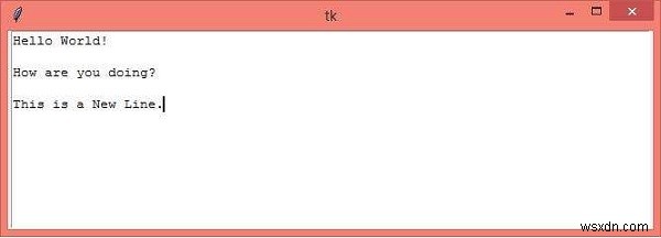 Tkinter में मल्टीलाइन एंट्री कैसे बनाएं?