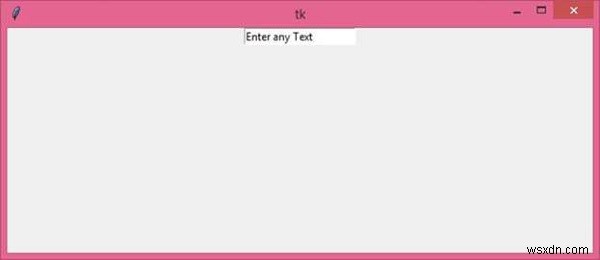 Tkinter एंट्री विजेट के लिए डिफ़ॉल्ट टेक्स्ट कैसे सेट करें?