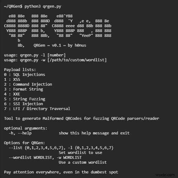 QRGen के साथ दुर्भावनापूर्ण QR कोड