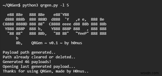 QRGen के साथ दुर्भावनापूर्ण QR कोड