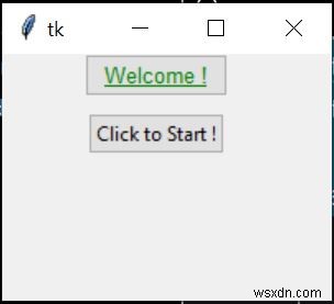 Python tkinter बटन में स्टाइल जोड़ना