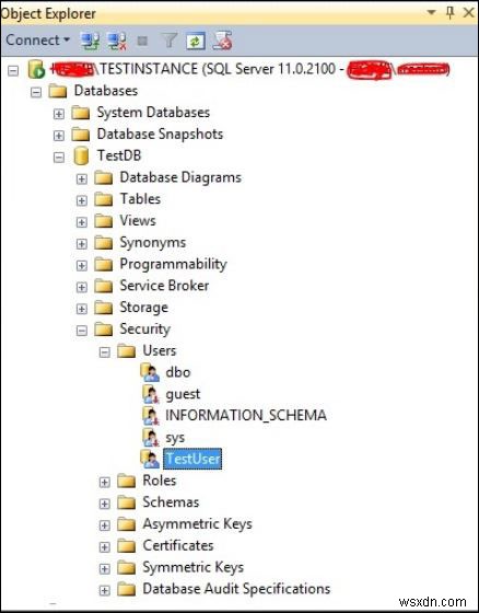 MS SQL Server में उपयोगकर्ता बनाना